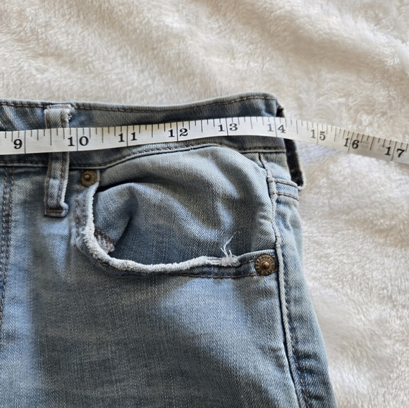 Aeropostle High Waisted Ankle Jeggings Distressed Denim 8 - Picture 14 of 15